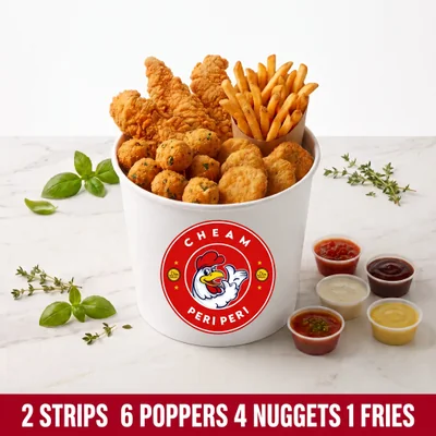 2 Tender Peri Peri Chicken Strips Bucket at Cheam Peri Peri