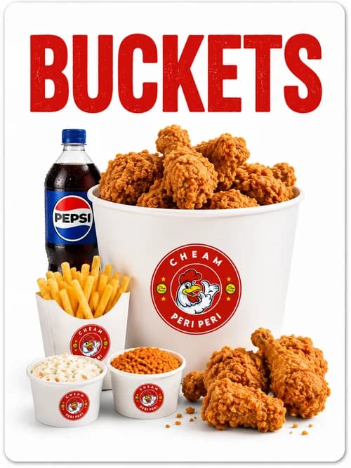 Cheam Peri Peri Buckets
